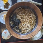 俵山湧水そば - 温かいとろろ蕎麦