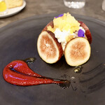 VANNO - クレーム・ダンジュ 無花果と蜜柑のグラニータ添え