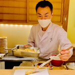 日本橋 蕎ノ字 - ◎鈴木さんの旬の食材を深い愛情注いで揚げる天ぷらは格別に美味い！