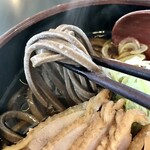 肉そば鳥中華 ざぶん - 箸の太さぐらい