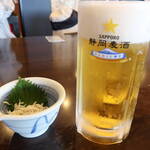 Uogashi Kappou Sakanaya Sembon Ichi - 生ビール（静岡麦酒）