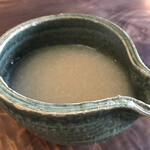 薬庵 - 蕎麦湯