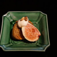 蕎味 櫂 - 地物無花果　柿　白あえ