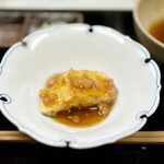 田ざわ - 揚げ茄子、海老餡