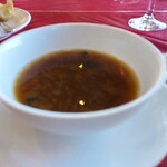 レストラン鳥居平 - オニオンコンソメスープ