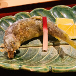 銀座 しのはら - ・子持ち鮎の素揚げ