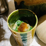 銀座 しのはら - ・伊勢海老、ほうれん草、しめじの白子和え