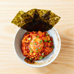 納豆泡菜肉膾Yukhoe (kimchi and ferment beans)