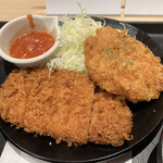 松のや - ロースかつ＆チキンキエフ定食