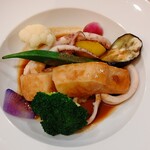 ルブーケガルニ - 白身魚とイカのブレゼ