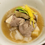 銀座 しのはら - ・猪鍋 松茸と