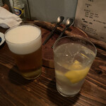 炭火焼鳥コクレ - 乾杯！！