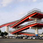 ブラジル屋 - （おまけ） 日本一高さのある歩道橋、中の島大橋に登ってみました。木更津港の入口を彩る橋でもあります