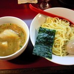 麺一盃 - 濃正油つけ麺・魚介白湯(2012/9)