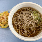 つばさくらぶ - 後乗せ派なので、「かき揚げ蕎麦」の「かき揚げ」は別にしてもらいました(;￢∀︎￢)ﾊﾊﾊ…