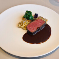 SEZANNE - 白糠鹿肉　ピーナッツのブレゼ　ポアブルソース。