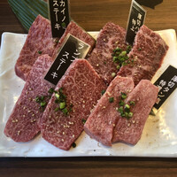 焼肉ぽんが 江ノ島 - 厚切り4種盛り合わせ
