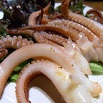 焼鳥・元気 - 剣先イカ下足塩焼き580円です。
      完璧なる居酒屋メニューですよね。
      素材が良いから旨いんですよ。
      本日のお勧めメニューに載っている物は全て食べたくなっちゃいます。