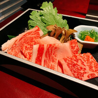日本料理 三嵋 - 鍋（広島牛ロースしゃぶしゃぶ）