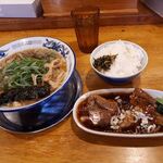 もんど - 蔵出し醤油麺と、豚の角煮定食　2021.10