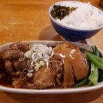 もんど - 豚の角煮定食　2021.10