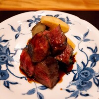 炭火割烹 白坂 - ⚫「和牛イチボ　赤ワインソース」