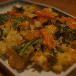 煮込みと惣菜 かん乃 - 赤貝のかき揚げ