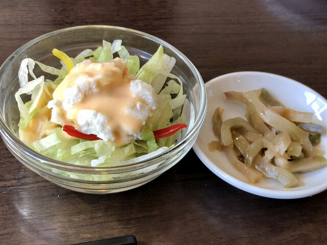 中国料理 桜花亭 - ランチセットのサラダと搾菜