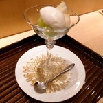 蓬左茶寮 - 洋梨 麝香葡萄 ミルクアイス