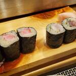 寿司職人 びる川 - トロ巻き　〆サバ巻き