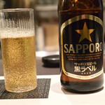 鮎知 - ビール中瓶