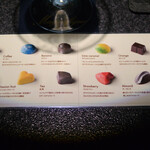 バー マニフィック - チャームに付くチョコレートはこちらの中からお一つお好みの物を選べます