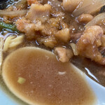 中華料理 喜楽 - 濁し醤油系スープ
