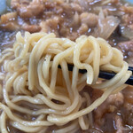Chuukaryouri Kiraku - 麺はフツーですね、コダワリはさほど…(^◇^;)