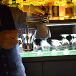 バー マニフィック - アイリッシュコーヒーはライブ感がありますね