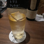 バー ゴヤ - ラガヴーリンソーダ割りで〆！おいしかったです！ベロベロでした。