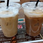 BEN BEN CAFE - アイスカフェオレとアイスカフェオレ　各100円