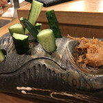 にぎりの一歩 - 肉味噌胡瓜♻️お代わり自由