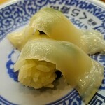 無添くら寿司 - 大葉イカ。これとても美味しい。