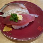 Kaisen Gyokou Fukuichimaru - 地魚産出握り(438円)