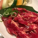 じゃんじゃか - 焼肉ランチのカルビ肉(肉大盛)＆野菜)