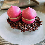 レヴォ - アミューズ ビーツのメレンゲとゴートチーズ