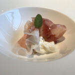 リストランティーノ ルベロ - 生ハムとブッラータ