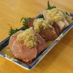 Assorted meat sashimi