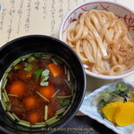 日本橋 伊勢重 - お食事セットはうどんにしてもらいました これがまた旨い！