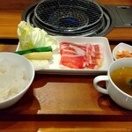 焼肉Jyu - 牛カルビセット1080円