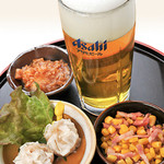 エンリコ - 仕事が終わったら『ビールセット各種』（画像はAセット）　1000円