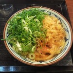 丸亀製麺 - ねぎ天かす七味うどん (2021.10.31)