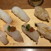 Sushi Kappou Shiro Haccha - カワハギ3 ・ガメ海老 ・バイ貝・アオリ烏賊2～ガメ海老を食べてみたかったな。