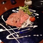 焔立つ肉寿司と牛タンタワー 肉処 双葉 三宮 - 